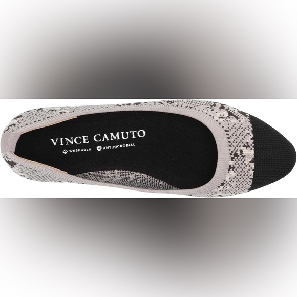 Vince Camuto Gray Cap Toe Knit Flats - Picture 3 of 9